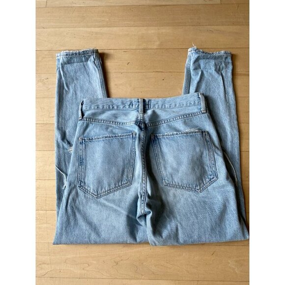 AGOLDE blue "Jamie" Womens jeans sz 26 distressed light blue - Picture 6 of 8
